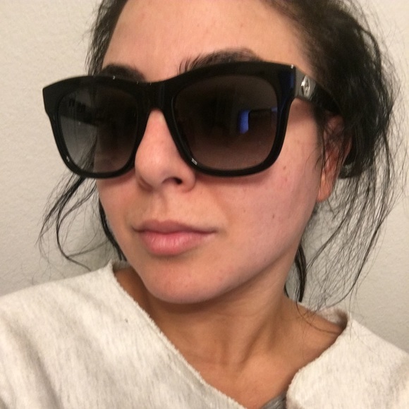 Black GUCCI Cat Eye Sunglasses - Picture 8 of 8